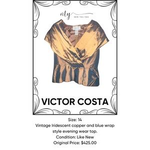 Victor Costa formal/ evening top
